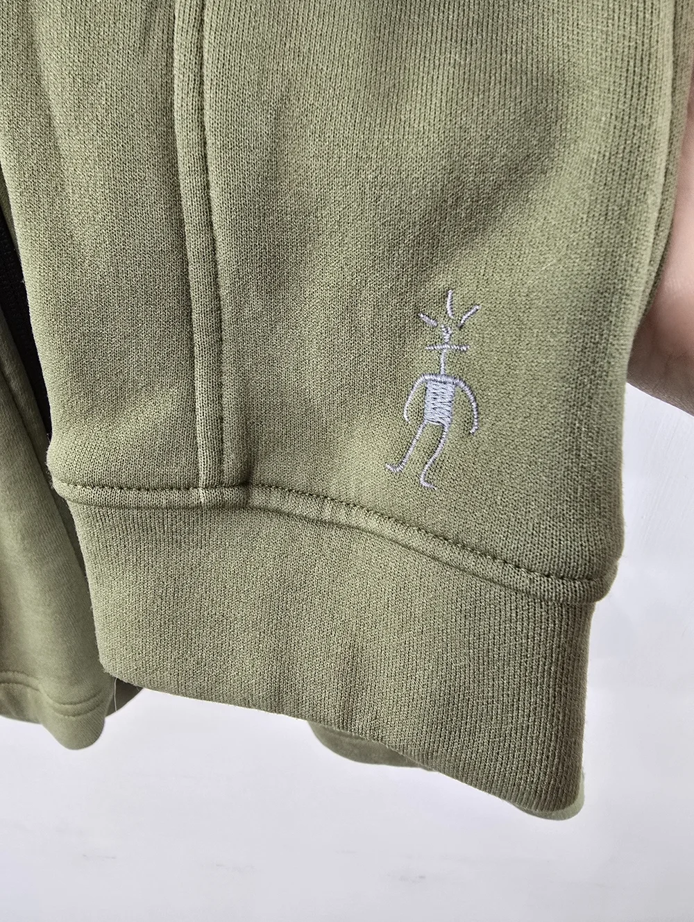 Smartwool Synergy Merino Wool Full Zip Jacket Olive Army Green Mens Size L HTF